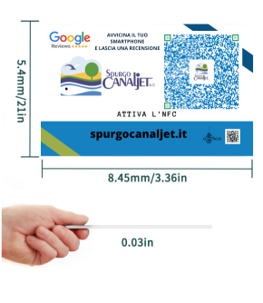 Card NFC-QR Code Personalizzata